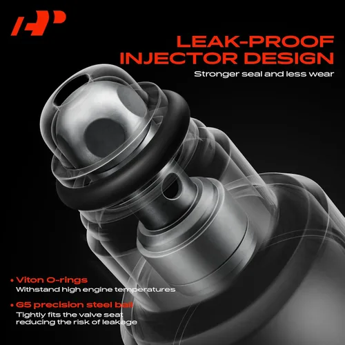 Vista 4 de A-Premium 4 agujeros 4 piezas inyectores de combustible compatibles con Jeep Compass 2007-2017, Patriot 2007-2017 y Dodge Journey 2009-2015, Avenger