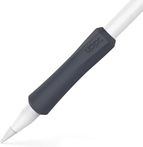 Vista 16 de UPPERCASE Designs NimbleGrip Premium Silicone Ergonomic Comfort Grip Holder, Dual Sided Design, Compatible with Apple Pencil Pro, USB-C, 2nd Beige