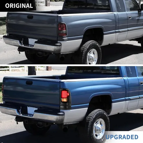 Vista 6 de KEWISAUTO Luces traseras LED para RAM 1500 1994-2001, luces traseras LED negras ahumadas para Dodge RAM 1500/2500 / 3500 1994 1995 1996 1997 1998