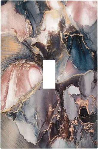 Vista 135 de Cubiertas de Placa de Pared Dúplex Individual Bosque Otoñal Hojas de Arce, Cubierta de Interruptor de Luz 1 Gang, Placa de Salida Decorativa