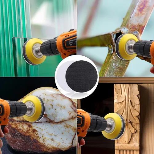 Vista 7 de Paquete de 6 Almohadillas de Interfaz, Almohadilla de Respaldo Amortiguadora de Cojín de Esponja de Densidad Suave de 3 Pulgadas con Gancho y Bucle