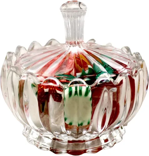 Vista 8 de Dependable Industries Inc. - Tazón de cristal para dulces y azúcar con tapa, perfecto para dulces, azúcar y cubos, adición esencial para café