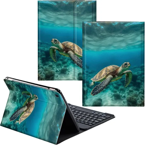 Vista 55 de Funda para Samsung Galaxy Tab S6 Lite 2022/2020 Teclado inalámbrico desmontable y cubierta de soporte de piel sintética Funda protectora