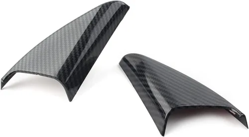 Vista 4 de Para Mercedes Benz W177 Clase A A200 A220 A250 2019, cubierta de marco de estilo de pilar de coche A, aspecto de fibra de carbono de plástico ABS