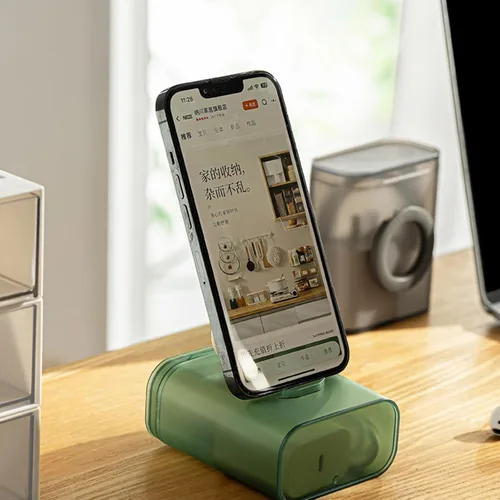 Vista 7 de 3Pcs Travel Cable Storage Box With Phone Holder 7.8x4.9x9.3cm Cord Organiser For Adapter USB Storage Case