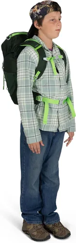 Vista 8 de Mochila de senderismo Osprey Jet 18L para niños, Azul Spikemoss