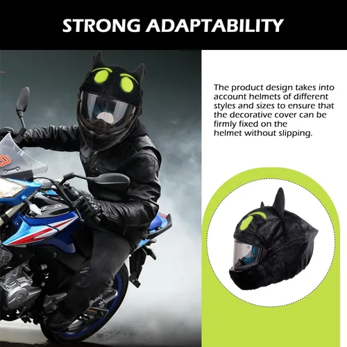 Vista 7 de Funda para Casco de Motocicleta de Cara Completa, Cubierta Protectora para Equipo de Cabeza de Motocicleta Resistente a Rayones, Decoración de Casco