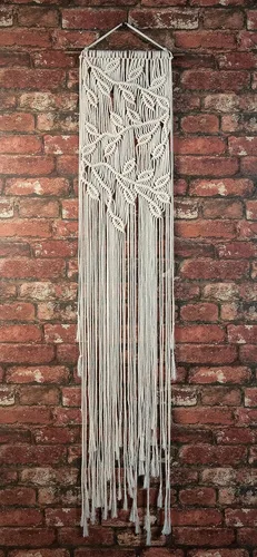 Vista 2 de Solid Oak Kit de colgador de pared Macramé - Hojas de macramé Solid Oak Hazlo tú mismo, kit de hojas