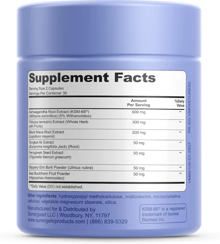 Vista 7 de Cápsulas de apoyo de la humedad vaginal prémium – Humedad y estado de ánimo vaginales, función sexual y relajación, sequedad vaginal, bienestar e