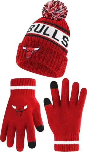 Vista 19 de Ultra Game NBA - Gorro de invierno súper suave para niños y niñas, con guantes de pantalla táctil extra cálidos