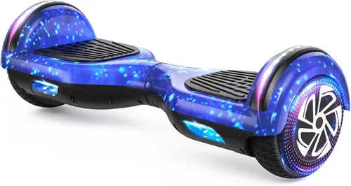 Vista 16 de SISIGAD Scooter de autoequilibrio con Bluetooth y ruedas LED de 6.5", para mayores de 6 años 02-Blanco