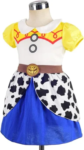 Vista 3 de Dressy Daisy - Disfraz de princesa vaquera para fiesta de Halloween para niñas