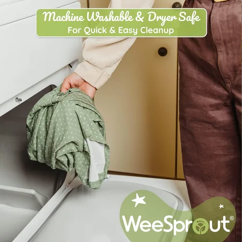 Vista 7 de WeeSprout Manta de Lactancia para Amamantar, Poncho de Lactancia Suave y Transpirable, Inserción para el Cuello para Vista Manos Libres, Manta