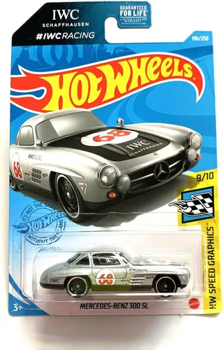 DieCast Hotwheels Benz 300 SL - HW Speed Graphics 9/10 [Plata] 196/250