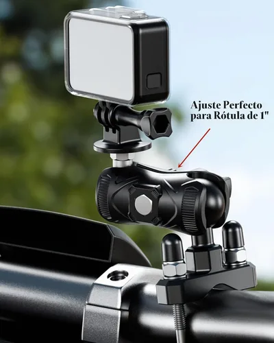 Vista 6 de BRCOVAN Brazo de doble zócalo de alta resistencia compuesto de brazo corto compatible con soportes RAM tamaño B componentes de bola de 1 pulgada