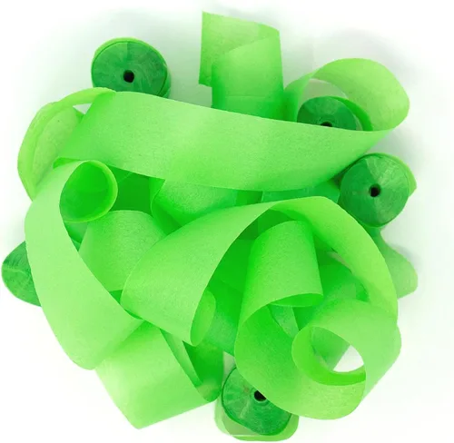 Vista 12 de Ultimate Confetti - Serpentinas de papel de seda azul bebé - 20 rollos (1" x 30')