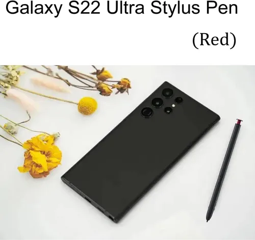 Vista 4 de Reemplazo S-Pen S22 Ultra para Samsung Galaxy S22 Ultra 5G, lápiz óptico Galaxy S22 Ultra + pinza sin Bluetooth (borgoña)