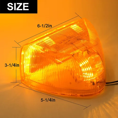 Vista 5 de 2 piezas para luces intermitentes de faro ámbar LED Peterbilt, luces de circulación selladas de 31 LED, reemplazo para luces intermitentes de faro