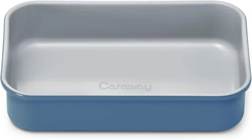Vista 27 de Caraway Molde rectangular pequeño antiadherente de 9" x 6.5", no tóxico, sin PTFE ni PFOA, núcleo de acero aluminizado, bandeja para hornear