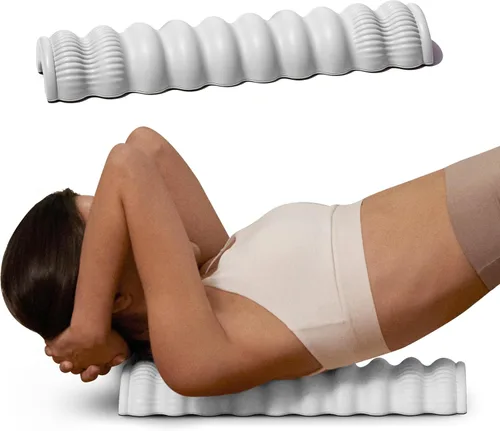 Wave Pillow II - Herramienta de masaje para estiramiento de columna vertebral, corrector de alineación de columna vertebral para aliviar el dolor de