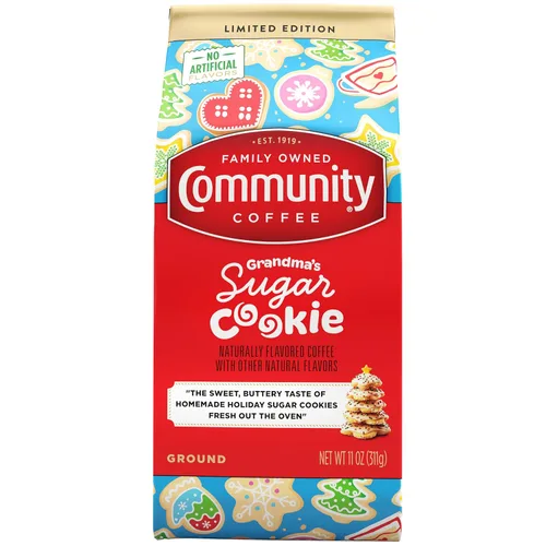 Vista 25 de Community Coffee Caramelo sabor a mantequilla de galletas de 12 onzas, café molido de tostado medio, bolsa de 12 onzas (paquete de 1)