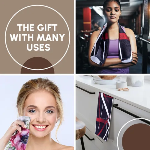 Vista 2 de 3dRose Cute Holiday Snowman Print Light Blue 11x12 Wash Cloth for Face and Body