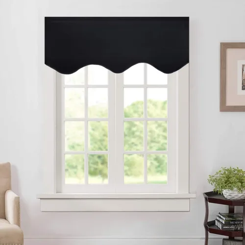 Vista 45 de Aquazolax Half Window Curtains 24 Inch Length, 28" Wide Rod Pocket Small Window Treatment for Kitchen, Bathroom, Camper, Beige, 2 Panels Set