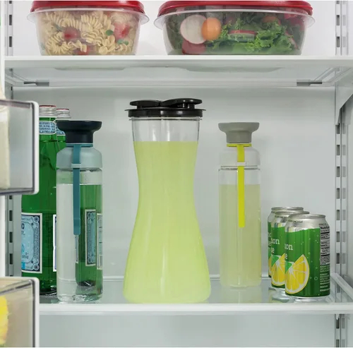 Vista 5 de Rubbermaid (1878491) jarra con tapa a prueba de fugas, 2 cuartos de galón.