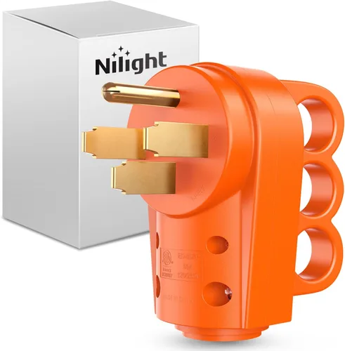 Vista 20 de Nilight Receptáculo de Repuesto para RV de 30 Amperios Toma Hembra Resistente de 125 Voltios con Mango Listado por ETL Enchufe NEMA TT-30R para RVs