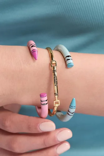 Vista 8 de Crayola Crayon Cuff - Pulsera de mano rosa Tickle Me