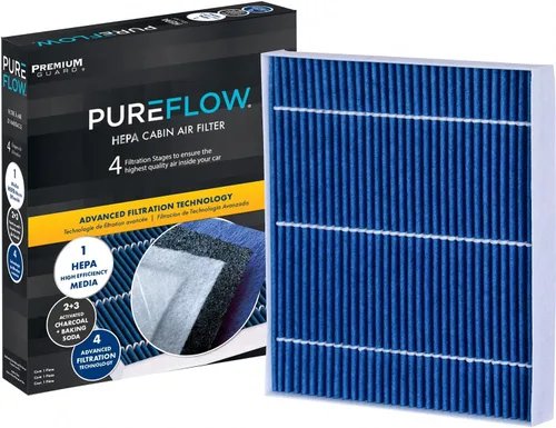 Filtro de aire de cabina HEPA PureFlow PC99155HX | Compatible con Kia Soul 2023-20, Seltos 2023-20, Sportage 2022-17