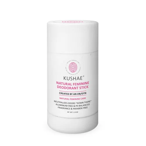 Kushae Desodorante femenino natural en barra para mujer, sin aluminio, totalmente natural, sin perfume y sin fragancia, desodorante sólido, 2 onzas