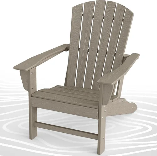 Vista 27 de BRIOPAWS Adirondack - Juego de 2 sillas para hoguera, de gran tamaño, plástico HDPE, resistente a la intemperie, para terraza, exterior, piscina