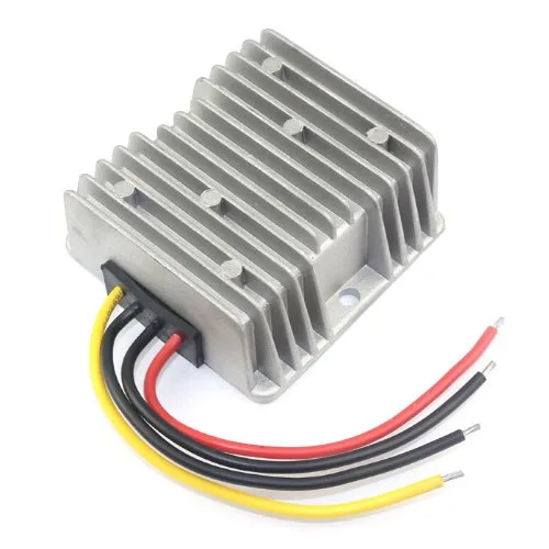 DROK? Transformador reductor de voltaje CC-CC (12V/24V A 5 V 5A/25W) para autos , 1