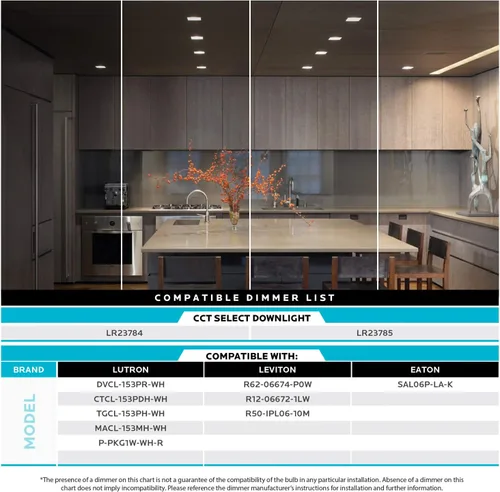 Vista 5 de LUXRITE Luces LED empotrables cuadradas de 4 pulgadas, temperatura de color CCT seleccionable 2700K 3000K 3500K 4000K 5000K, luces