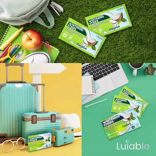 Vista 6 de Tiras blanqueadoras de dientes para dientes blancos: blanqueador de dientes formulado por dentistas profesionales, esmalte seguro antideslizante 14