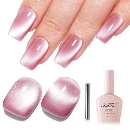 Vista 8 de Imtiti Esmalte de uñas de gel rojo burdeos de 0.3 fl oz, de larga duración, secado con luz UV, LED, para otoño, para salón de belleza, bricolaje