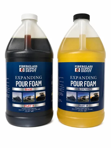 Fiberglass Supply Depot Espuma de vertido expansible de densidad de 2 libras, espuma líquida de celda cerrada de poliuretano de 2 partes para