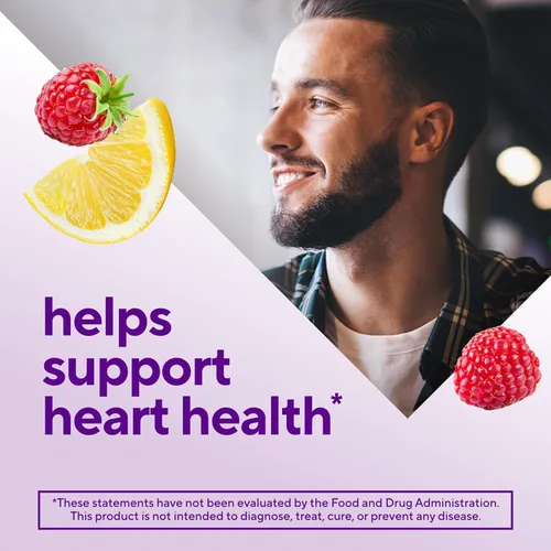 Vista 3 de Vitafusion Gomitas con vitaminas Omega-3, sabor a limonada de bayas, vitaminas para la salud del corazón(1) con Omega 3 EPA/DHA y vitaminas A, C, D