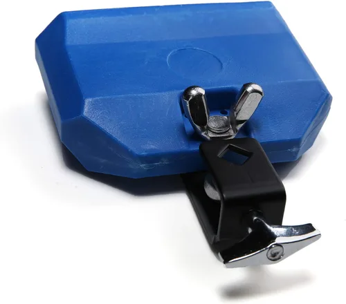 Vista 3 de Bloque de Percusión Jam, Azul, Bloque de Percusión Musical, Instrumento de Tambor Latino, Plástico