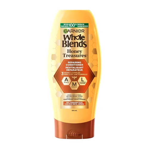 Vista 14 de Garnier Whole Blends Honey Treasures - Acondicionador reparador para cabello seco y dañado, 22 onzas líquidas, 2 unidades (el embalaje puede variar)
