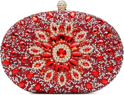 Vista 30 de Bolsos de Noche para Mujer, Bolsos de Mano de Lujo con Brillantes de Rincón Sparkly, Rhinestone, Luxury, Sparkly, Rhinestone, Luxury