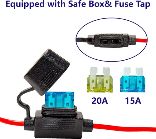 Vista 5 de BFXM Cable de Carga 10AWG 3.05MT, Arnés de Desconexión Rápida de Terminal de Junta Tórica SAE, Cables de Extensión de Conectores SAE de 2 Pines