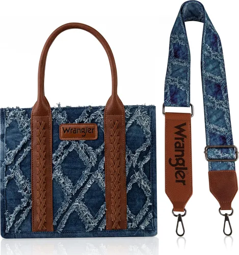 Vista 2 de Wrangler - Bolso de mano estilo occidental para mujer, bolsos aztecas bohemios