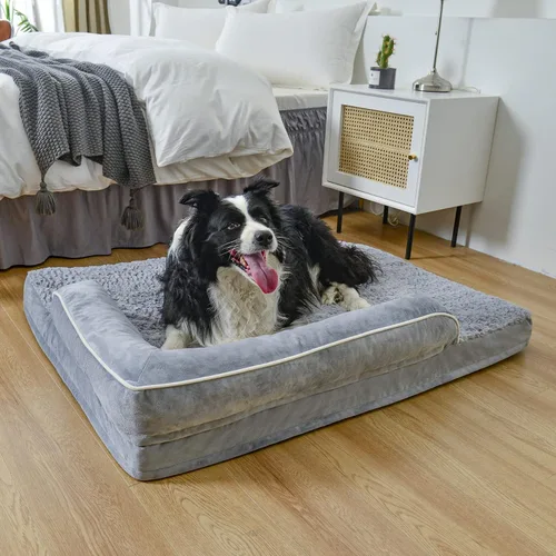 Vista 7 de Casa Paw Camas ortopédicas para perros grandes, camas impermeables para perros grandes, sofá cama de espuma viscoelástica, cómoda cama para mascotas