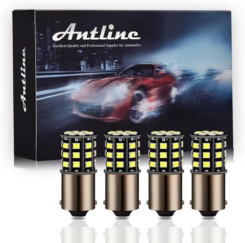 Antline Bombillas LED blancas 1156 1141 1003 7506 BA15S de 12-24 V, superbrillantes, 1000 lúmenes, repuesto para luces interiores de caravana, luces