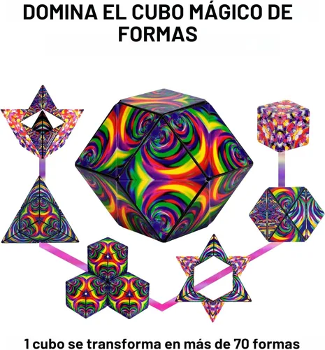 Vista 4 de Shashibo Caja de Cambio de Forma - Juguetes premiados STEM con imanes fuertes - Cubo de manipulación se transforma en más de 100 formas, regalos