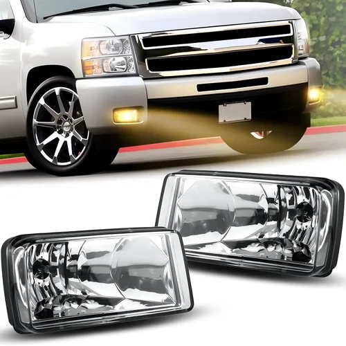 Vista 13 de Conjunto de luces antiniebla para Silverado 1999-2002 1500 2500/2001 2002 Silverado 1500HD 2500HD 3500/2000-2006 Tahoe Suburban 1500 2500