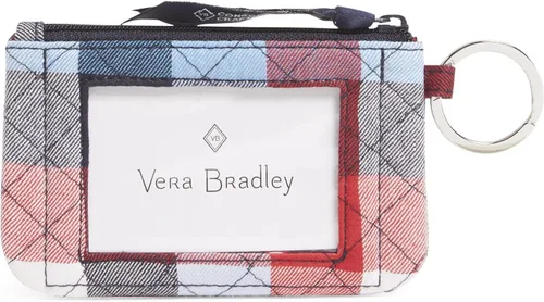 Vista 3 de Vera Bradley Women's Cotton Zip ID Case Wallet