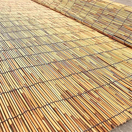 Vista 4 de Persianas de bambú de carbonización para patio al aire libre cortinas enrollables para exteriores persianas enrollables para ventanas privacidad